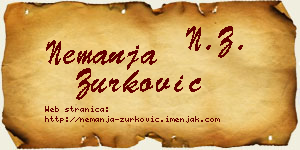 Nemanja Zurković vizit kartica